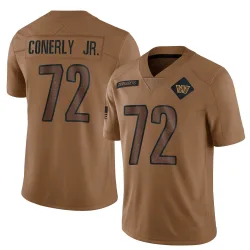 Washington Commanders Men's Limited Brown 2023 Salute To Service Jersey (72 Josh Conerly Jr.)