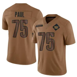 Washington Commanders Men's Limited Brown 2023 Salute To Service Jersey (75 Chris Paul)