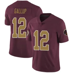 Washington Commanders Men's Limited Burgundy Alternate Vapor Untouchable Jersey (12 Michael Gallup)