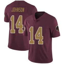 Washington Commanders Men's Limited Burgundy Alternate Vapor Untouchable Jersey (14 Josh Johnson)