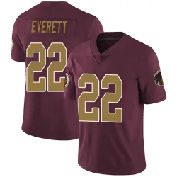 Washington Commanders Men's Limited Burgundy Alternate Vapor Untouchable Jersey (22 Deshazor Everett)