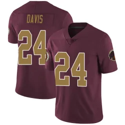 Washington Commanders Men's Limited Burgundy Alternate Vapor Untouchable Jersey (24 Michael Davis)