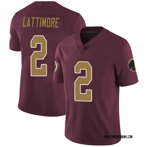Washington Commanders Men's Limited Burgundy Alternate Vapor Untouchable Jersey (2 Marshon Lattimore)