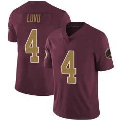 Washington Commanders Men's Limited Burgundy Alternate Vapor Untouchable Jersey (4 Frankie Luvu)