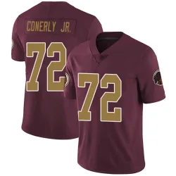 Washington Commanders Men's Limited Burgundy Alternate Vapor Untouchable Jersey (72 Josh Conerly Jr.)