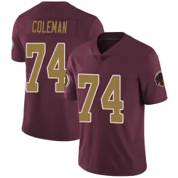 Washington Commanders Men's Limited Burgundy Alternate Vapor Untouchable Jersey (74 Brandon Coleman)