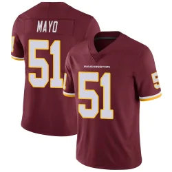 Washington Commanders Men's Limited Burgundy Team Color Vapor Untouchable Jersey (51 David Mayo)