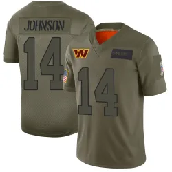 Washington Commanders Men's Limited Camo 2019 Salute to Service Jersey (14 Josh Johnson)