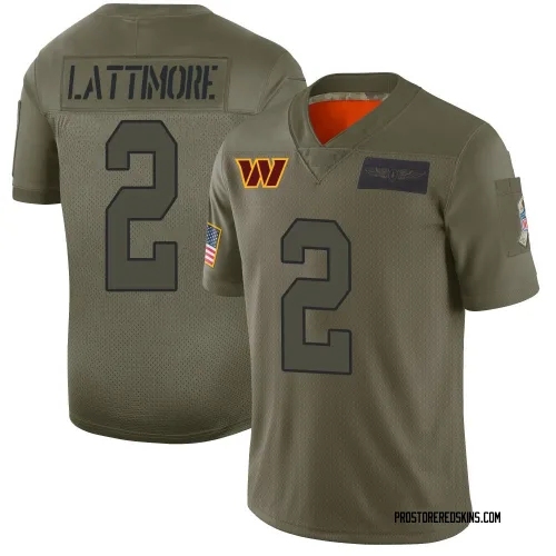 Washington Commanders Men's Limited Camo 2019 Salute to Service Jersey (2 Marshon Lattimore)