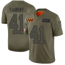 Washington Commanders Men's Limited Camo 2019 Salute to Service Jersey (41 Colson Yankoff)