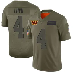 Washington Commanders Men's Limited Camo 2019 Salute to Service Jersey (4 Frankie Luvu)