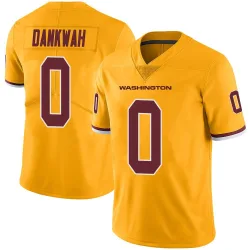 Washington Commanders Men's Limited Gold Color Rush Jersey (0 Anim Dankwah)
