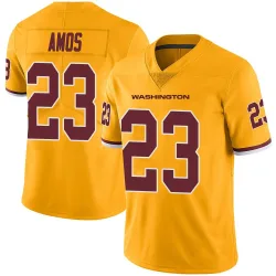 Washington Commanders Men's Limited Gold Color Rush Jersey (23 Trey Amos)