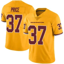 Washington Commanders Men's Limited Gold Color Rush Jersey (37 Bobby Price)