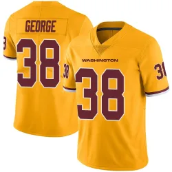 Washington Commanders Men's Limited Gold Color Rush Jersey (38 Allan George)