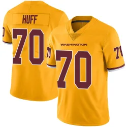 Washington Commanders Men's Limited Gold Color Rush Jersey (70 Sam Huff)