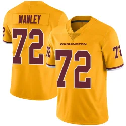 Washington Commanders Men's Limited Gold Color Rush Jersey (72 Dexter Manley)