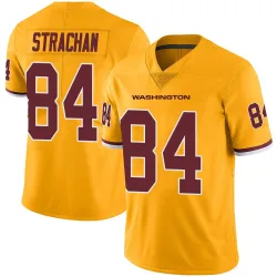 Washington Commanders Men's Limited Gold Color Rush Jersey (84 Mike Strachan)