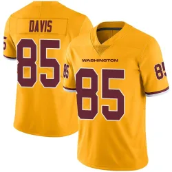 Washington Commanders Men's Limited Gold Color Rush Jersey (85 Vernon Davis)