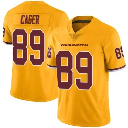 Washington Commanders Men's Limited Gold Color Rush Jersey (89 Lawrence Cager)