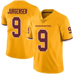 Washington Commanders Men's Limited Gold Color Rush Jersey (9 Sonny Jurgensen)