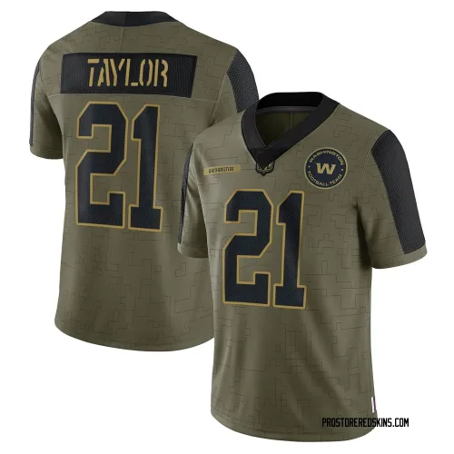 Washington Commanders Men's Limited Olive 2021 Salute To Service Jersey (21 Sean Taylor)