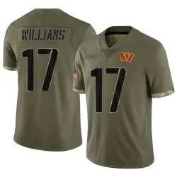Washington Commanders Men's Limited Olive 2022 Salute To Service Jersey (17 Doug Williams)