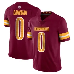 Washington Commanders Men's Limited Vapor Burgundy Jersey (0 Anim Dankwah)