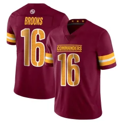 Washington Commanders Men's Limited Vapor Burgundy Jersey (16 Ja'Corey Brooks)