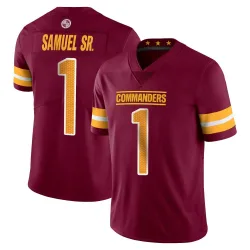 Washington Commanders Men's Limited Vapor Burgundy Jersey (1 Deebo Samuel Sr.)
