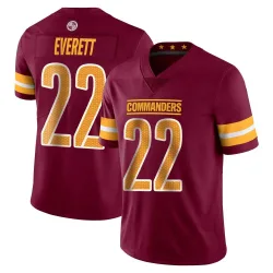 Washington Commanders Men's Limited Vapor Burgundy Jersey (22 Deshazor Everett)