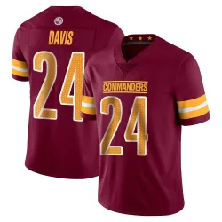 Washington Commanders Men's Limited Vapor Burgundy Jersey (24 Michael Davis)