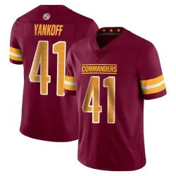 Washington Commanders Men's Limited Vapor Burgundy Jersey (41 Colson Yankoff)