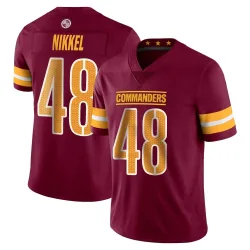 Washington Commanders Men's Limited Vapor Burgundy Jersey (48 Ben Nikkel)