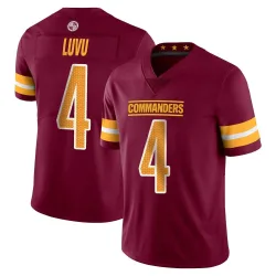 Washington Commanders Men's Limited Vapor Burgundy Jersey (4 Frankie Luvu)