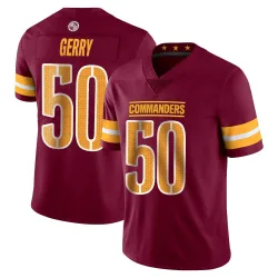Washington Commanders Men's Limited Vapor Burgundy Jersey (50 Nate Gerry)