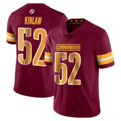 Washington Commanders Men's Limited Vapor Burgundy Jersey (52 Javon Kinlaw)