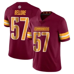 Washington Commanders Men's Limited Vapor Burgundy Jersey (57 Nick Bellore)