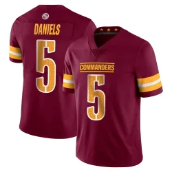 Washington Commanders Men's Limited Vapor Burgundy Jersey (5 Jayden Daniels)