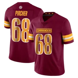 Washington Commanders Men's Limited Vapor Burgundy Jersey (68 Max Pircher)