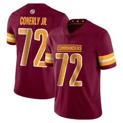 Washington Commanders Men's Limited Vapor Burgundy Jersey (72 Josh Conerly Jr.)