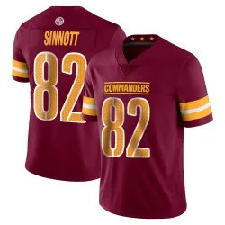 Washington Commanders Men's Limited Vapor Burgundy Jersey (82 Ben Sinnott)