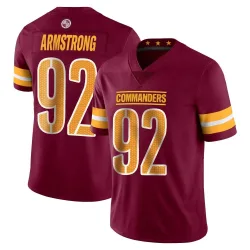 Washington Commanders Men's Limited Vapor Burgundy Jersey (92 Dorance Armstrong)