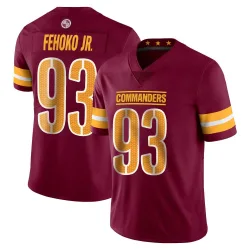 Washington Commanders Men's Limited Vapor Burgundy Jersey (93 Viliami Fehoko Jr.)