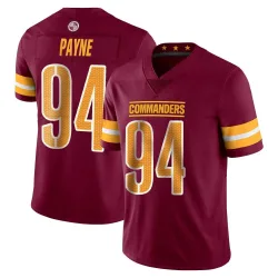 Washington Commanders Men's Limited Vapor Burgundy Jersey (94 Daron Payne)