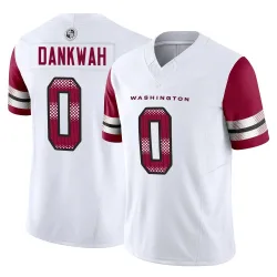 Washington Commanders Men's Limited White Vapor F.U.S.E. Jersey (0 Anim Dankwah)