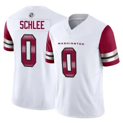 Washington Commanders Men's Limited White Vapor F.U.S.E. Jersey (0 Collin Schlee)