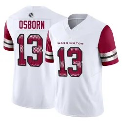 Washington Commanders Men's Limited White Vapor F.U.S.E. Jersey (13 K.J. Osborn)