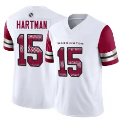 Washington Commanders Men's Limited White Vapor F.U.S.E. Jersey (15 Sam Hartman)
