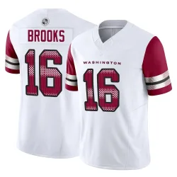 Washington Commanders Men's Limited White Vapor F.U.S.E. Jersey (16 Ja'Corey Brooks)